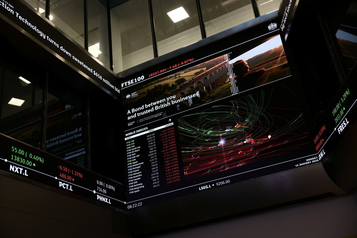 London Stock Exchange Regulatory News Service Under Technical Friction. Источник: Jack Taylor / REUTERS