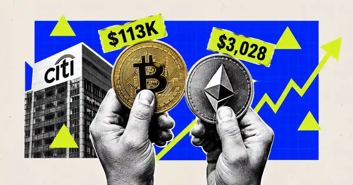 Bitcoin Price Prediction: Citi Raises 12-Month Target to $113K, Ether to $3,028
